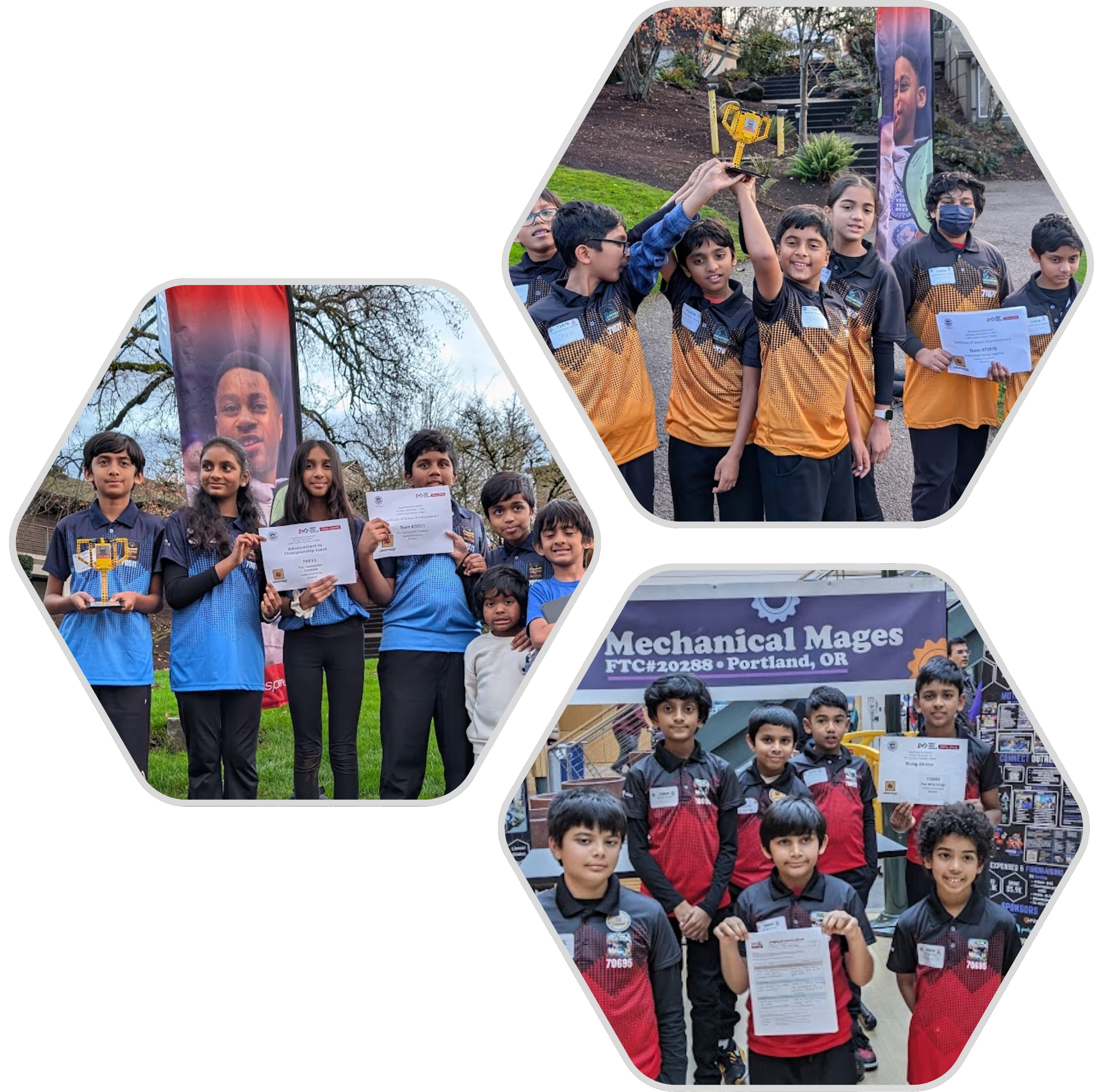 Wiz Kidz FLL winners celebrating